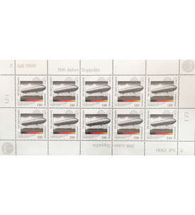 BRD Bund Nr. 2128 postfrisch ** Kleinbogen Zeppelin Luftschiffe 2000