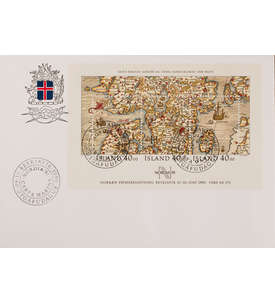 Island Block 11 Ersttagsbrief Briefmarkenausstellung NORDIA 1991