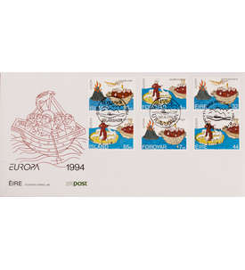 Island Nr.800-01 Ersttagsbrief Europa CEPT 1994 mit Ausgaben von Frer und Irland