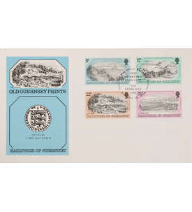 Guernsey Nr. 241-244 FDC Ersttagsbrief Alte Stiche