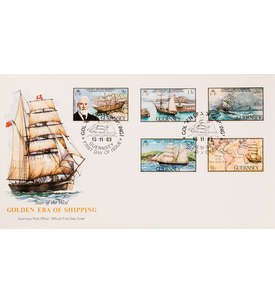 Guernsey Nr. 274-278 FDC Ersttagsbrief Schiffe