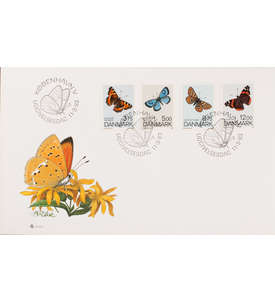 Dnemark Nr. 1048-1051 Ersttagsbrief Schmetterlinge