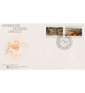 UNO New York Nr. 444-445 FDC Ersttagsbrief UNESCO Welterbe Grand Canyon/Polonnaruwa