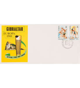 Gibraltar Nr.416-417 FDC Ersttagsbrief Europa CEPT 1981