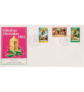 Gibraltar Nr. 472-474 FDC Ersttagsbrief Weihnachten