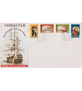 Gibraltar Nr. 409-412 FDC Ersttagsbrief Lord Nelson