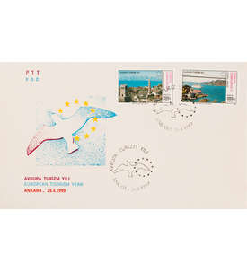 Trkei Nr. 2884-2885 FDC Ersttagsbrief Jahr des Tourismus