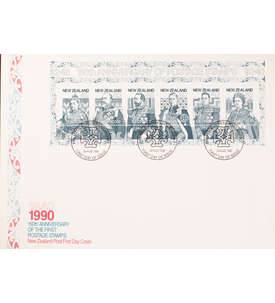 Neuseeland Block 26 FDC Ersttagsbrief 150 Jahre Briefmarken