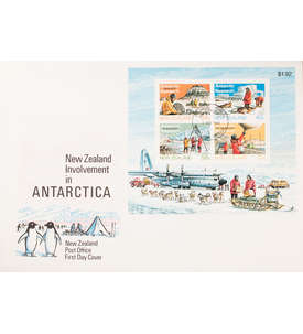 Neuseeland Block 5 FDC Ersttagsbrief Antarktis