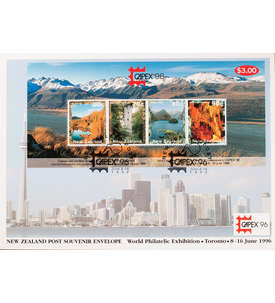Neuseeland Block 57 FDC Ersttagsbrief Briefmarkenausstellung