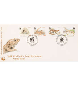 Neuseeland Nr. 1160-1163 FDC Ersttagsbrief WWF Tiere