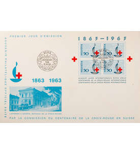 Schweiz Block 19 FDC Ersttagsbrief Rotes Kreuz