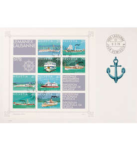 Schweiz Block 23 FDC Ersttagsbrief Briefmarkenausstellung LEMANEX
