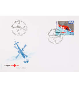 Schweiz Nr. 1784 FDC Ersttagsbrief Flugwacht Hubschrauber