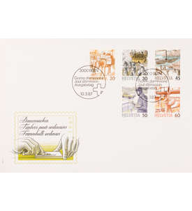 Schweiz Nr. 1340-1344 FDC Ersttagsbrief Postbefrderung