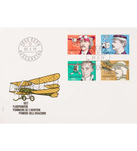 Schweiz Nr. 1090-1093 FDC Ersttagsbrief Flugzeuge