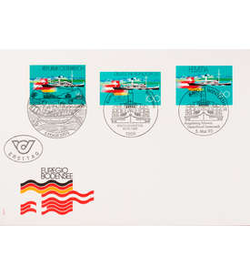 Schweiz Nr. 1501 FDC Ersttagsbrief Bodensee mit BRD Nr. 1678+ AUT Nr. 2096