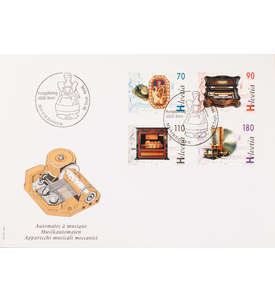 Schweiz Nr. 1585-1588 FDC Ersttagsbrief Musik