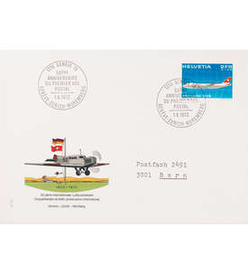 Schweiz Nr. 968 FDC Ersttagsbrief Flugzeug