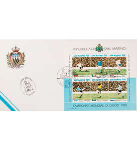 San Marino Block 13 FDC Ersttagsbrief Fuball WM