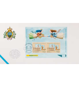 San Marino Block 37 FDC Ersttagsbrief Briefmarkenausstellung