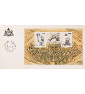 San Marino Block 10 FDC Ersttagsbrief Chinesische Kunst