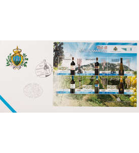 San Marino Block 42 FDC Ersttagsbrief Wein