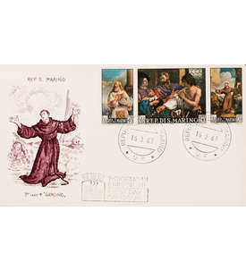 San Marino Nr. 887-889 FDC Ersttagsbrief Barbieri Kunst