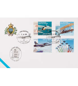 San Marino Nr. 2097-2100 FDC Ersttagsbrief Flugzeuge
