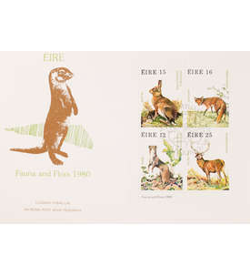 Irland Block 3 FDC Ersttagsbrief Tiere