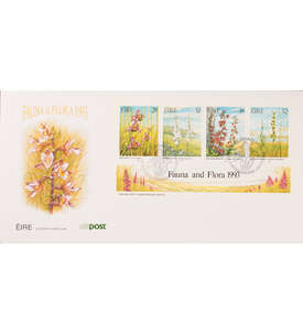 Irland Block 10 I FDC Ersttagsbrief Orchideen