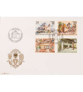 Liechtenstein Nr. 780-783 FDC Ersttagsbrief Burg Gutenberg