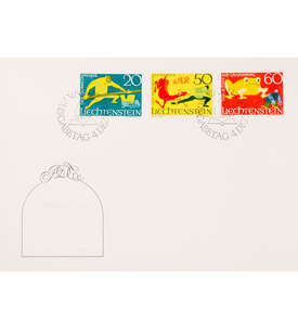 Liechtenstein Nr. 518-520 FDC Ersttagsbrief Sagen