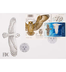 Finnland Block 19 FDC Ersttagsbrief Eulen