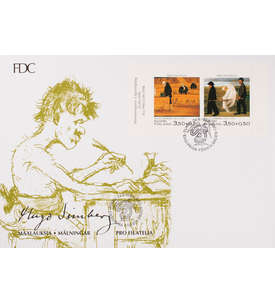 Finnland Nr. 1491-1492 FDC Ersttagsbrief Tag der Marke Heftchen-Blatt 56