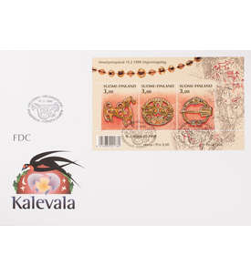 Finnland Block 21 FDC Ersttagsbrief Schmuck