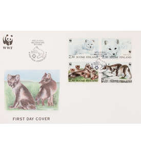 Finnland Nr. 1202-1205 FDC Ersttagsbrief WWF Tiere