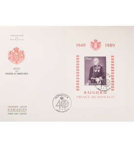  Monaco Block 43 FDC Ersttagsbrief Frst Rainier