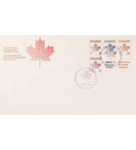 Kanada Nr. 819,863-864 FDC Ersttagsbrief Ahornblatt Heftchenblatt 104