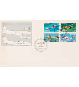  Kanada Nr. 814-817 FDC Ersttagsbrief Flugzeuge