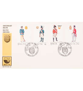 Malta Nr. 799-802 FDC Ersttagsbrief Uniformen