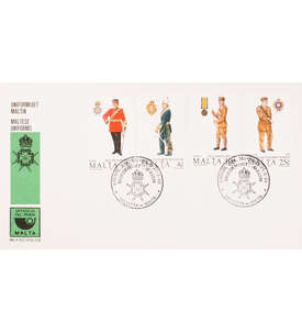 Malta Nr. 846-849 FDC Ersttagsbrief Uniformen