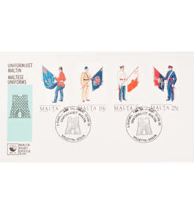 Malta Nr. 859-862 FDC Ersttagsbrief Uniformen