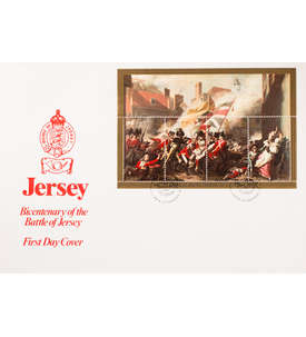 Jersey Block 2 FDC Ersttagsbrief Kunst Gemlde