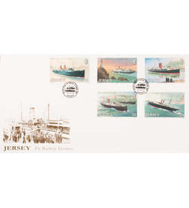 Jersey Nr. 491-495 FDC Ersttagsbrief Schiffe