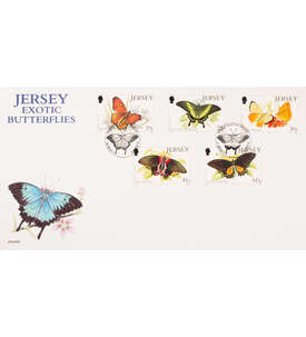 Jersey Nr. 712-716 FDC Ersttagsbrief Schmetterlinge