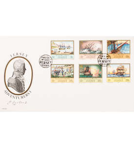 Jersey Nr. 293-298 FDC Ersttagsbrief Schiffe