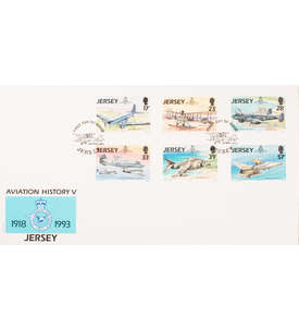 Jersey Nr. 615-620 FDC Ersttagsbrief Flugzeuge
