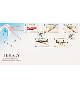 Jersey Nr. 524-528 FDC Ersttagsbrief Flugzeuge