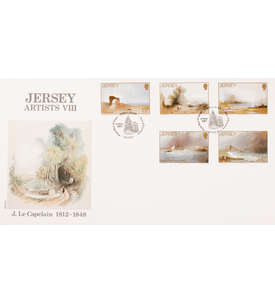 Jersey Nr. 420-424 FDC Ersttagsbrief Weihnachten Gemlde